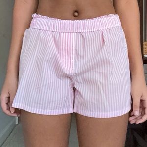 Old Navy Soft-Washed Striped Boxer Shorts in Pink